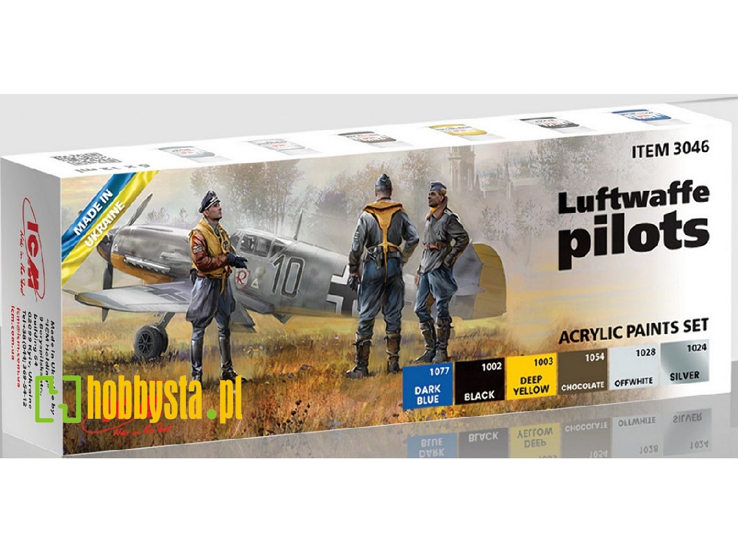 Acrylic Paints Set For Luftwaffe Pilots - zdjęcie 1 Acrylic Paints Set For Luftwaffe Pilots - zdjęcie 1