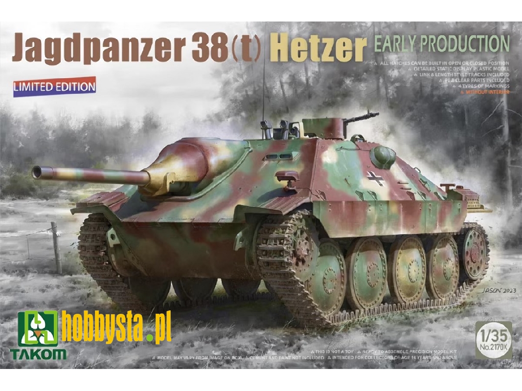 Jagdpanzer 38(t) Hetzer - wczesna produkcja - edycja limitowana - zdjęcie 1