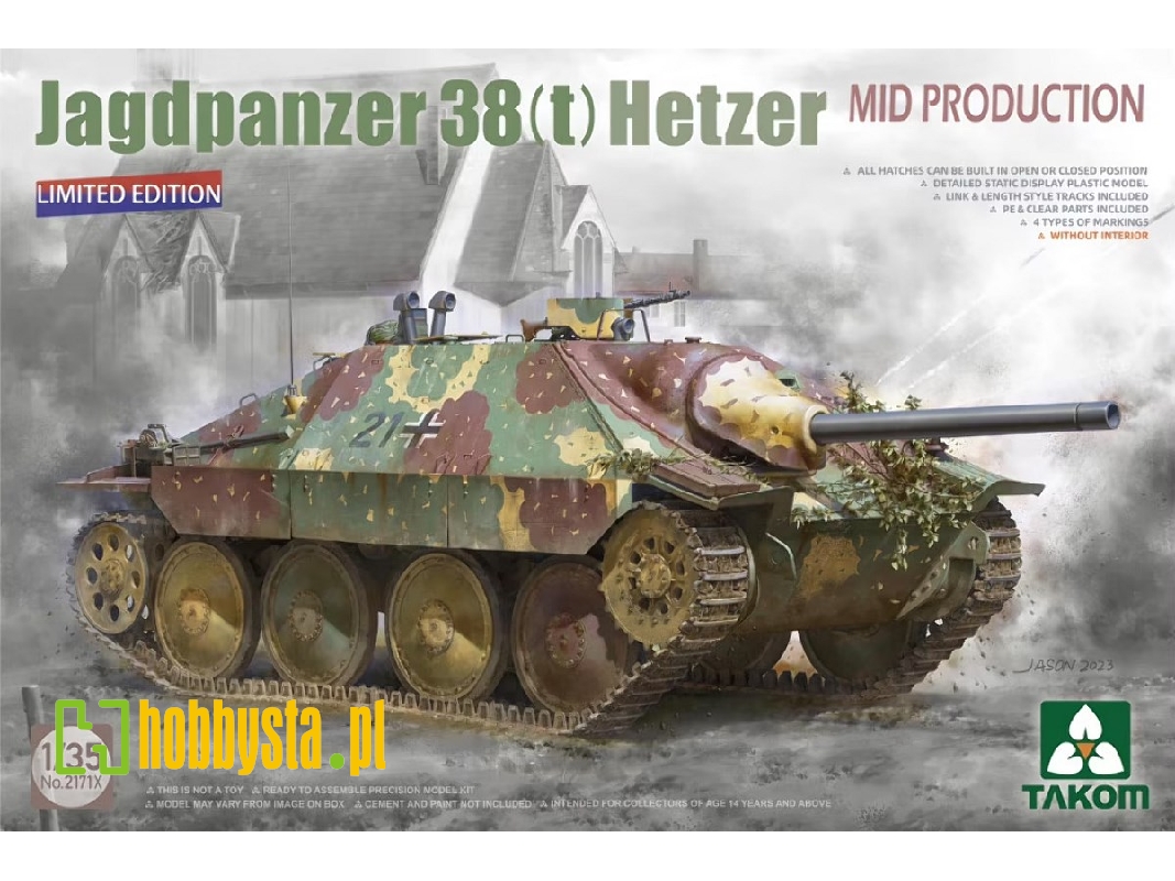 Jagdpanzer 38(t) Hetzer - środkowa produkcja - edycja limitowana - zdjęcie 1 Jagdpanzer 38(t) Hetzer - środkowa produkcja - edycja limitowana - zdjęcie 1