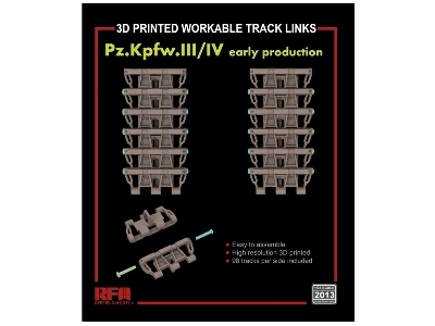 Workable Track Links For Pz.Kpfw. Iii/Iv Early Production - zdjęcie 1