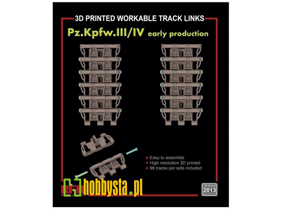 Workable Track Links For Pz.Kpfw. Iii/Iv Early Production - zdjęcie 1