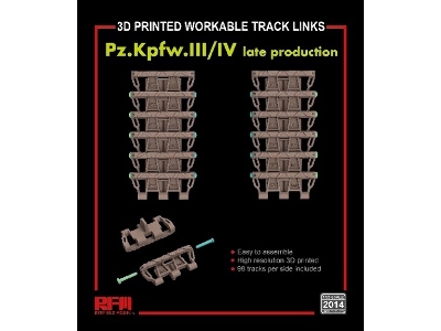 Workable Track Links For Pz.Kpfw. Iii/Iv Late Production - zdjęcie 1