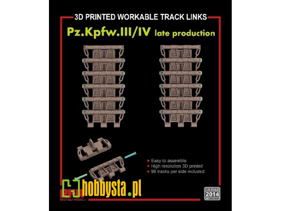 Workable Track Links For Pz.Kpfw. Iii/Iv Late Production - zdjęcie 1