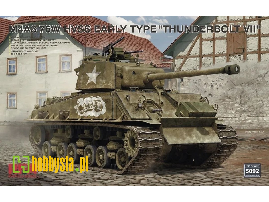 M4a3 76w Hvss Early Type 'thunderbolt Vii' - zdjęcie 1