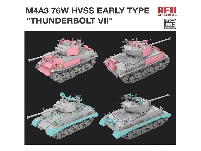 M4a3 76w Hvss Early Type 'thunderbolt Vii' - zdjęcie 4