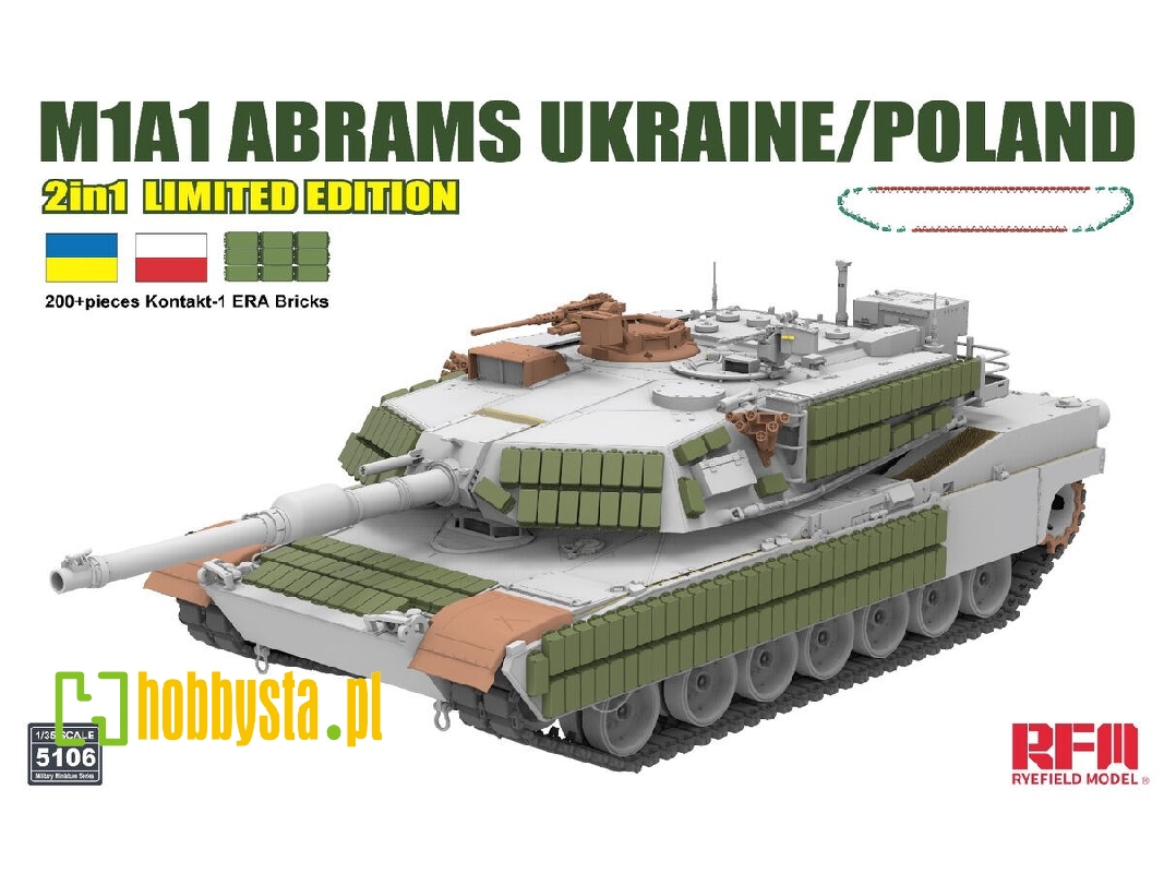 M1a1 Abrams Ukraine/Poland 2in1 Limited Edition - zdjęcie 1 M1a1 Abrams Ukraine/Poland 2in1 Limited Edition - zdjęcie 1