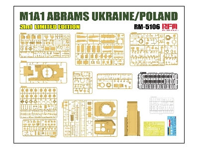M1a1 Abrams Ukraine/Poland 2in1 Limited Edition - zdjęcie 2