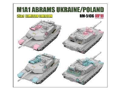 M1a1 Abrams Ukraine/Poland 2in1 Limited Edition - zdjęcie 3