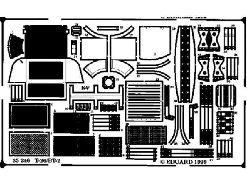 T-26/ BT2 1/35 - Mirage - blaszki - zdjęcie 1 T-26/ BT2 1/35 - Mirage - blaszki - zdjęcie 1