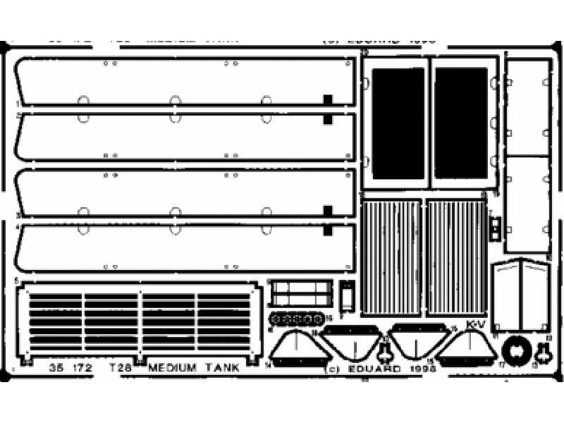  T-28 Medium Tank 1/35 - Aer - blaszki - zdjęcie 1