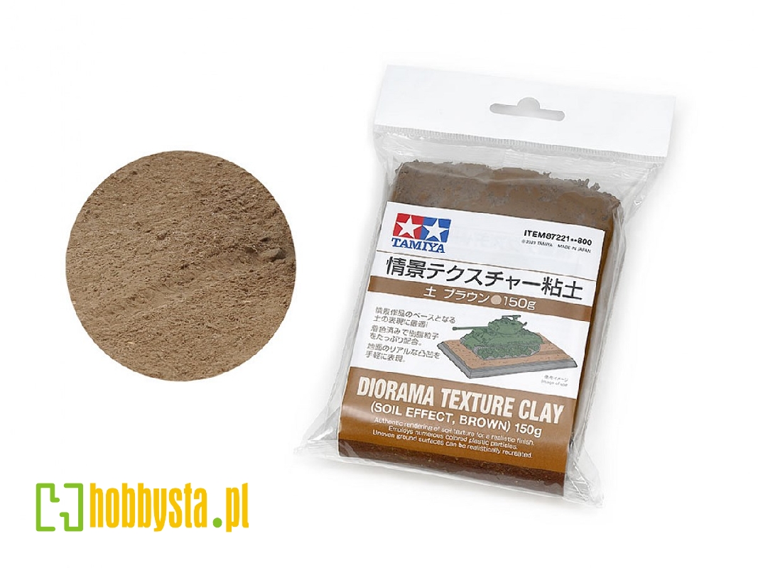 Diorama Texture Clay - Soil Effect, Dark Brown (150g) - zdjęcie 1