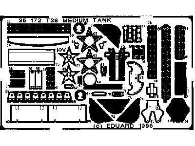  T-28 Medium Tank 1/35 - Aer - blaszki - zdjęcie 4
