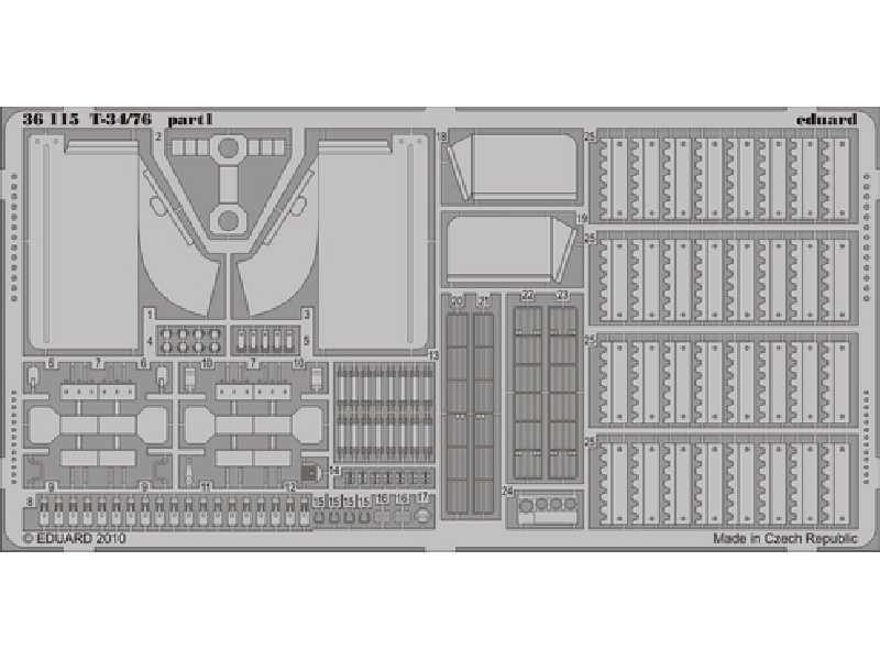 T-34/76 1/35 - Afv Club - blaszki - zdjęcie 1 T-34/76 1/35 - Afv Club - blaszki - zdjęcie 1