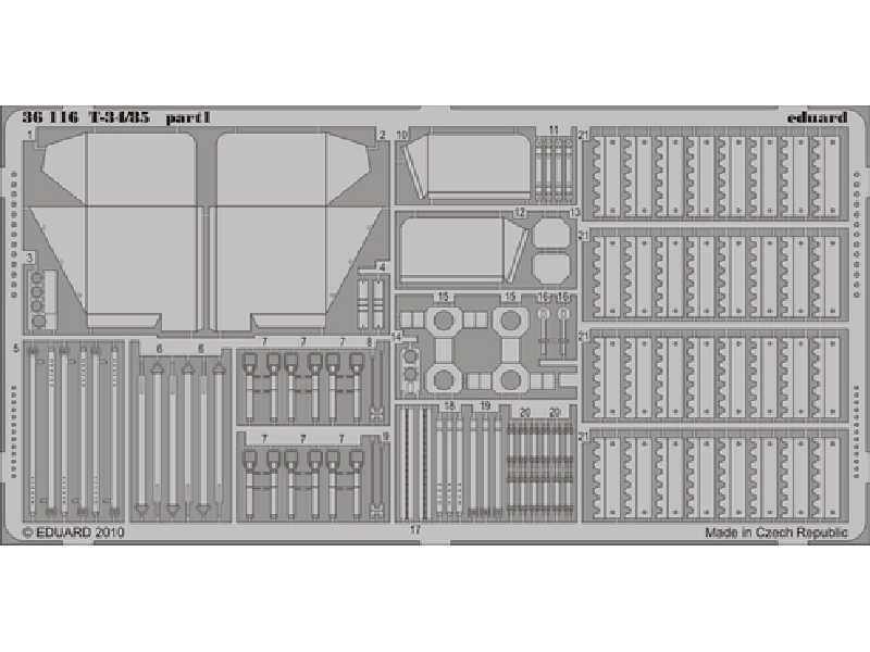  T-34/85 1/35 - Afv Club - blaszki - zdjęcie 1