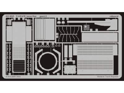  T-55AM interior 1/35 - Skif - blaszki - zdjęcie 1