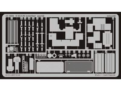  T-55AM interior 1/35 - Skif - blaszki - zdjęcie 3