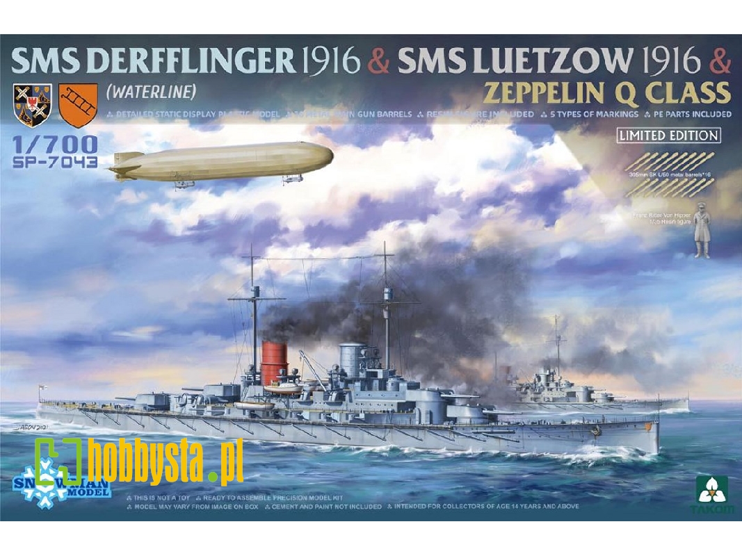 SMS Derfflinger 1916 & SMS Lützow 1916 & Zeppelin Q Class Limited Edition - zdjęcie 1