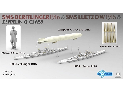 SMS Derfflinger 1916 & SMS Lützow 1916 & Zeppelin Q Class Limited Edition - zdjęcie 3