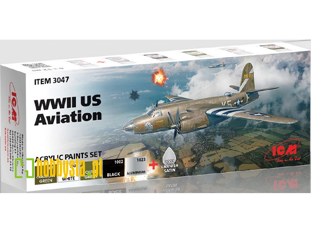 Acrylic Paints Set For WWII Us Aviation - zdjęcie 1 Acrylic Paints Set For WWII Us Aviation - zdjęcie 1