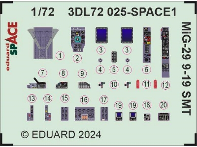 MiG-29 9-19 SMT SPACE 1/72 - GREAT WALL HOBBY - zdjęcie 1