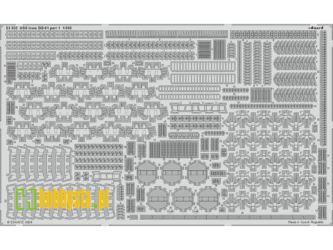 USS Iowa BB-61 part 1 1/350 - HOBBY BOSS - zdjęcie 1