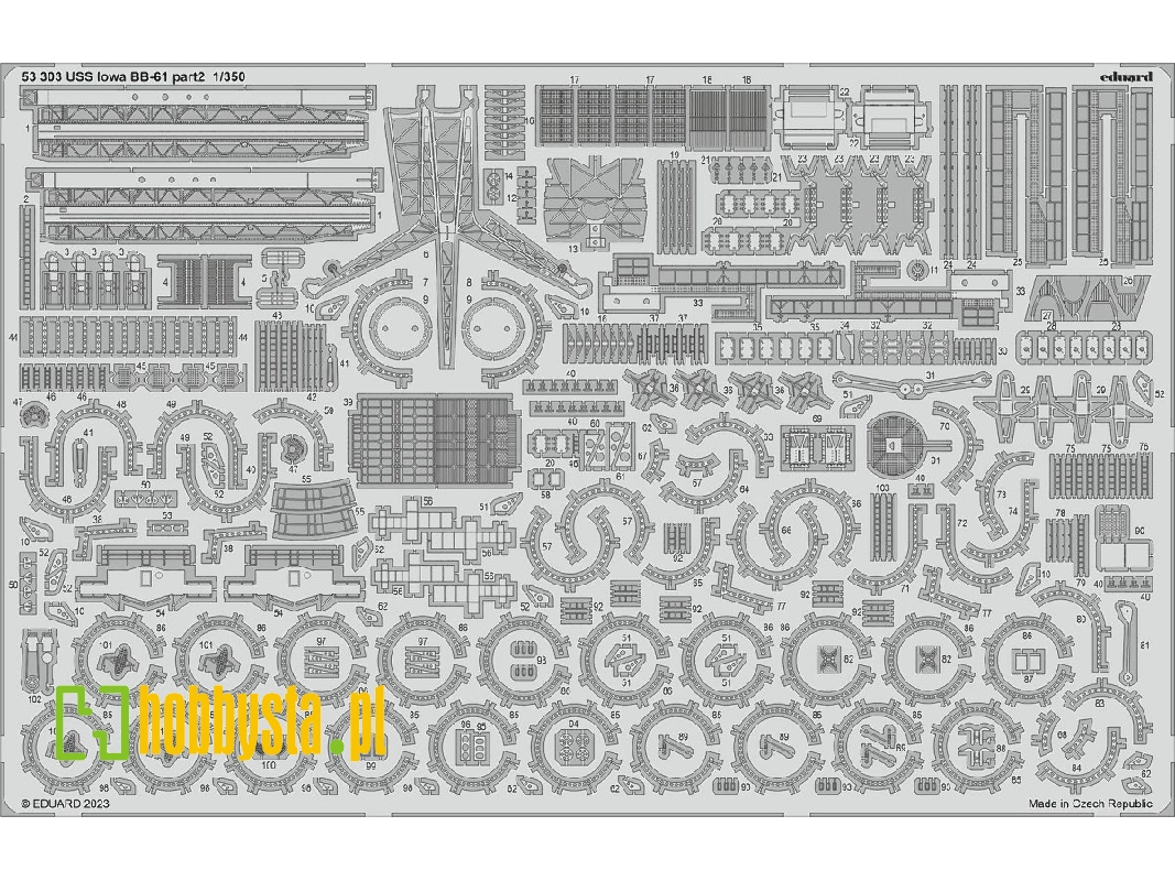 USS Iowa BB-61 part 2 1/350 - HOBBY BOSS - zdjęcie 1