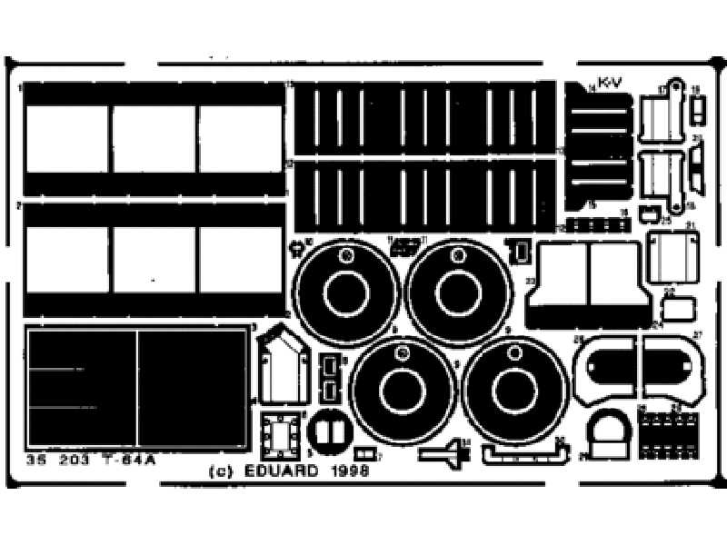 T-64A 1/35 - Skif - blaszki - zdjęcie 1 T-64A 1/35 - Skif - blaszki - zdjęcie 1