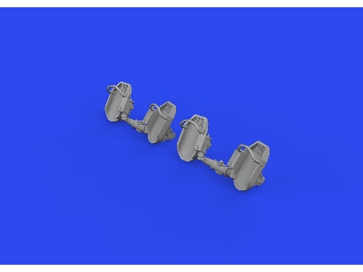 Bf 109E rudder pedals early PRINT 1/48 - zdjęcie 3