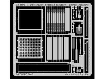  T-70M early bended fenders 1/35 - Miniart - blaszki - zdjęcie 3