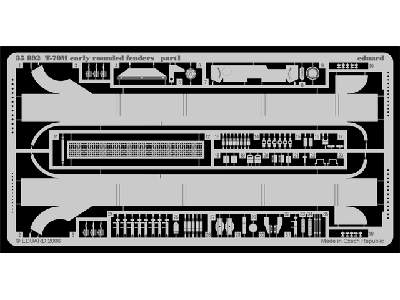  T-70M early rounded fenders 1/35 - Miniart - blaszki - zdjęcie 2