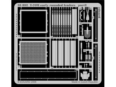  T-70M early rounded fenders 1/35 - Miniart - blaszki - zdjęcie 3