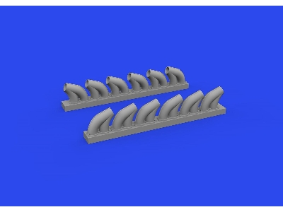 P-39 exhaust stacks rounded PRINT 1/48 - EDUARD - zdjęcie 2