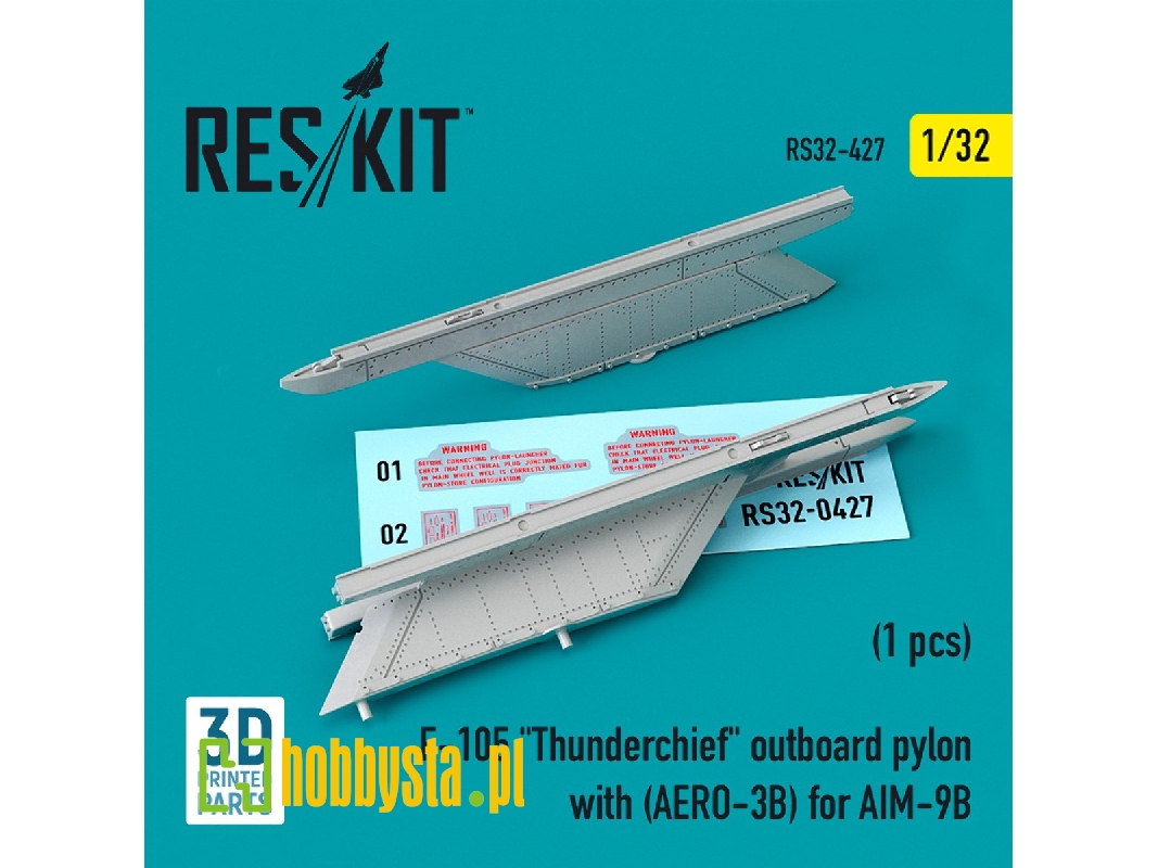 F-105 Thunderchief Outboard Pylon With (Aero-3b) For Aim-9b - zdjęcie 1 F-105 Thunderchief Outboard Pylon With (Aero-3b) For Aim-9b - zdjęcie 1