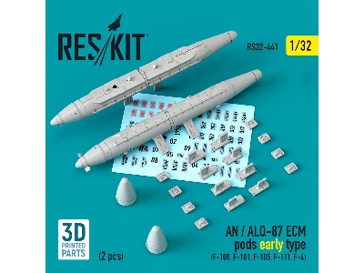 An / Alq-87 Ecm Pods Early Type (2 Pcs) (F-100, F-101, F-105, F-111, F-4) - zdjęcie 1
