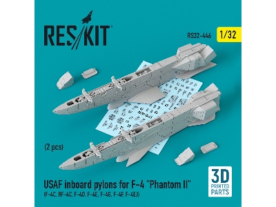 Usaf Inboard Pylons For F-4 Phantom Ii (2 Pcs) (F-4&#1057;, Rf-4&#1057;, F-4d, F-4&#1045;, F-4g, F-4f, F-4ej) - zdjęcie 1