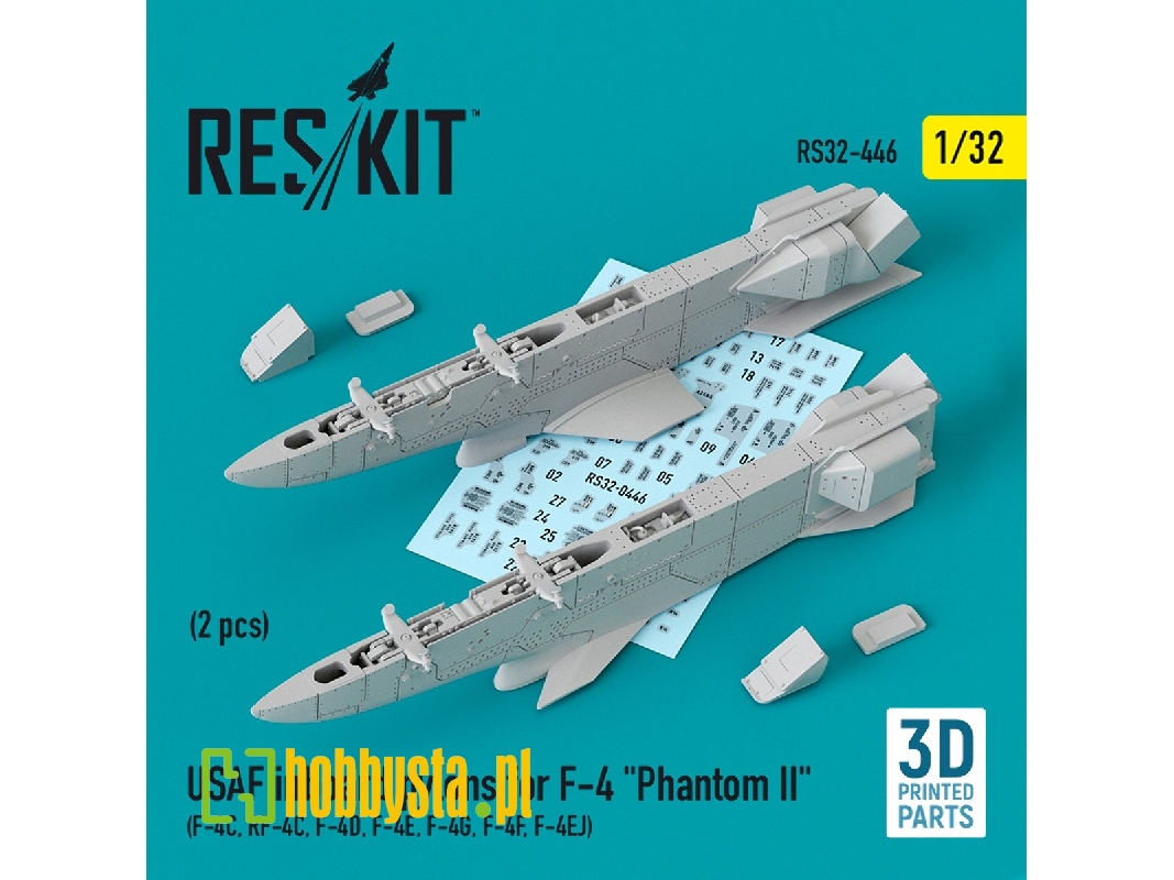 Usaf Inboard Pylons For F-4 Phantom Ii (2 Pcs) (F-4&#1057;, Rf-4&#1057;, F-4d, F-4&#1045;, F-4g, F-4f, F-4ej) - zdjęcie 1