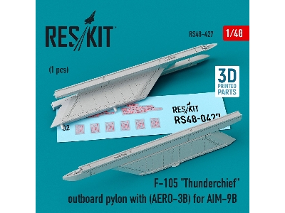 F-105 Thunderchief Outboard Pylon (Aero-3b) For Aim-9b - zdjęcie 1