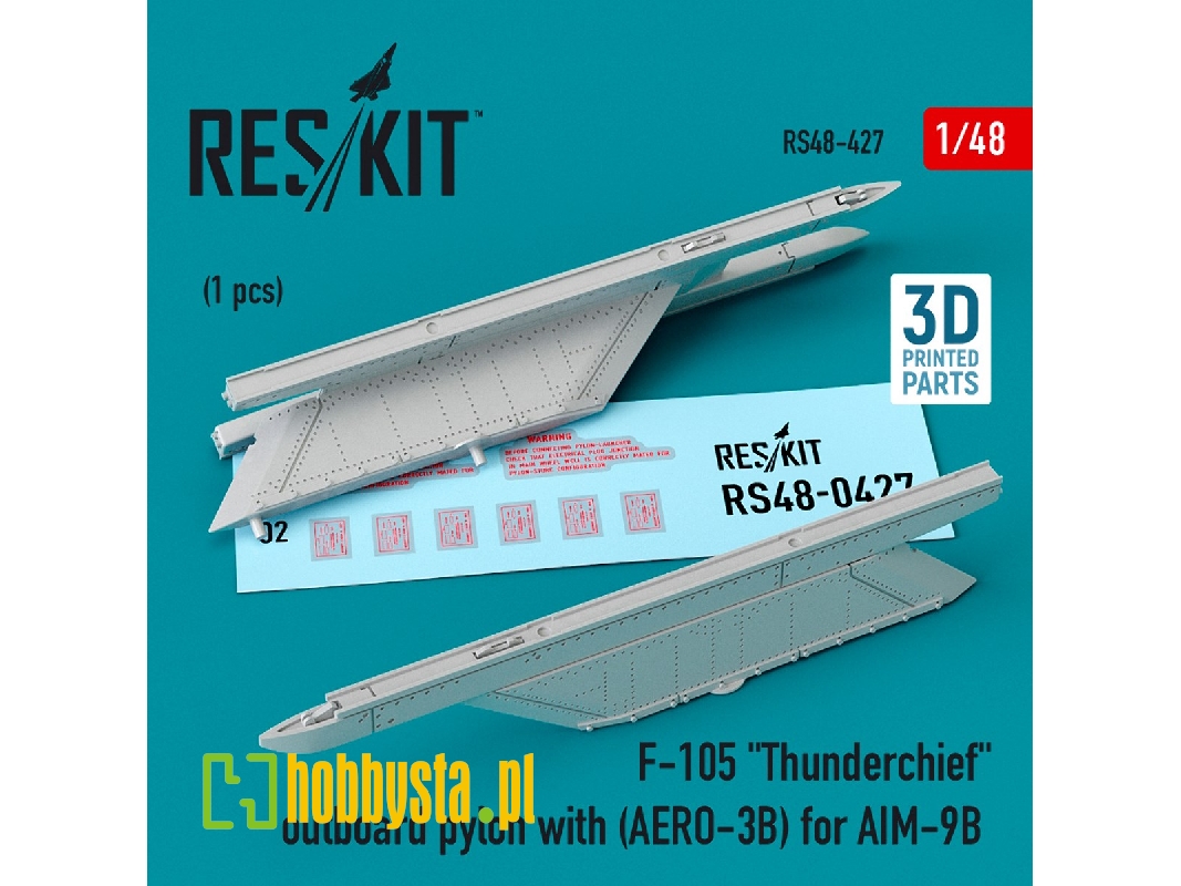 F-105 Thunderchief Outboard Pylon (Aero-3b) For Aim-9b - zdjęcie 1