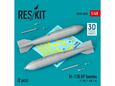 M-118 Gp Bombs (2 Pcs) (F-105, F-100, F-4) - zdjęcie 1