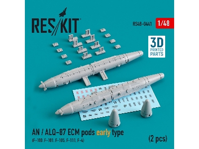 An / Alq-87 Ecm Pods Early Type (2 Pcs) (F-100, F-101, F-105, F-111, F-4) - zdjęcie 1