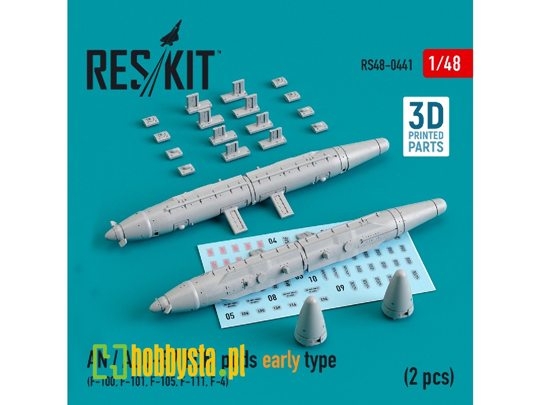 An / Alq-87 Ecm Pods Early Type (2 Pcs) (F-100, F-101, F-105, F-111, F-4) - zdjęcie 1