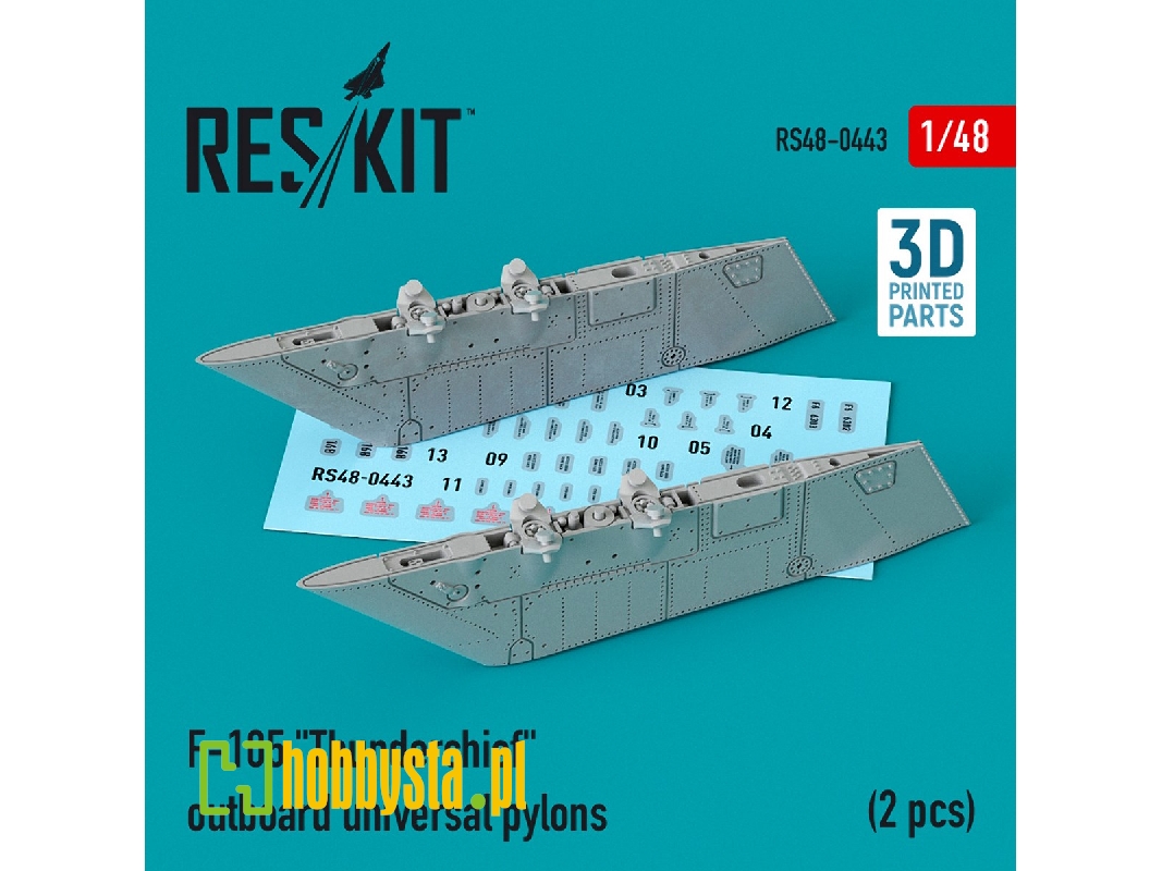 F-105 Thunderchief Outboard Universal Pylons (2 Pcs) - zdjęcie 1 F-105 Thunderchief Outboard Universal Pylons (2 Pcs) - zdjęcie 1