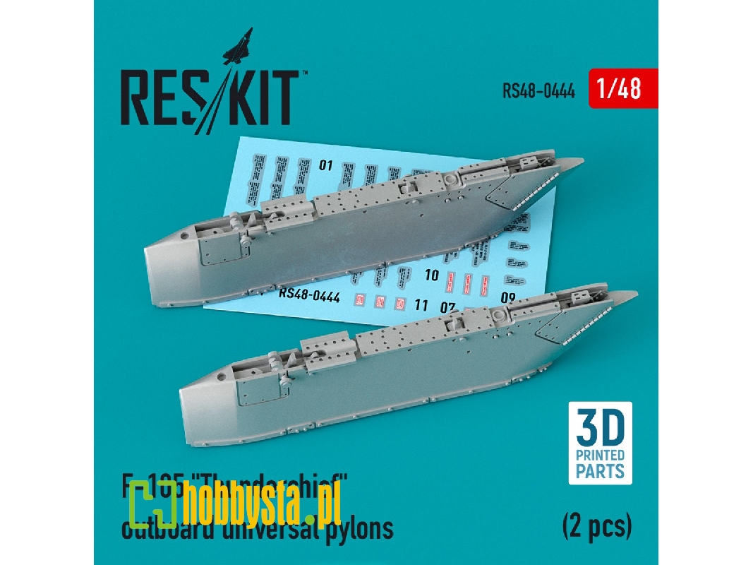 F-105 Thunderchief Outboard Agm-12 And Agm-45 Pylons (2 Pcs) - zdjęcie 1