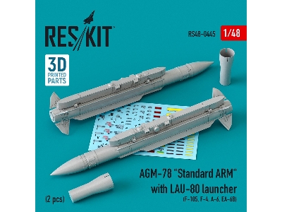 Agm-78 Standard Arm With Lau-80 Launcher (2 Pcs) (F-105,f-4,a-6,ea-6b) - zdjęcie 1