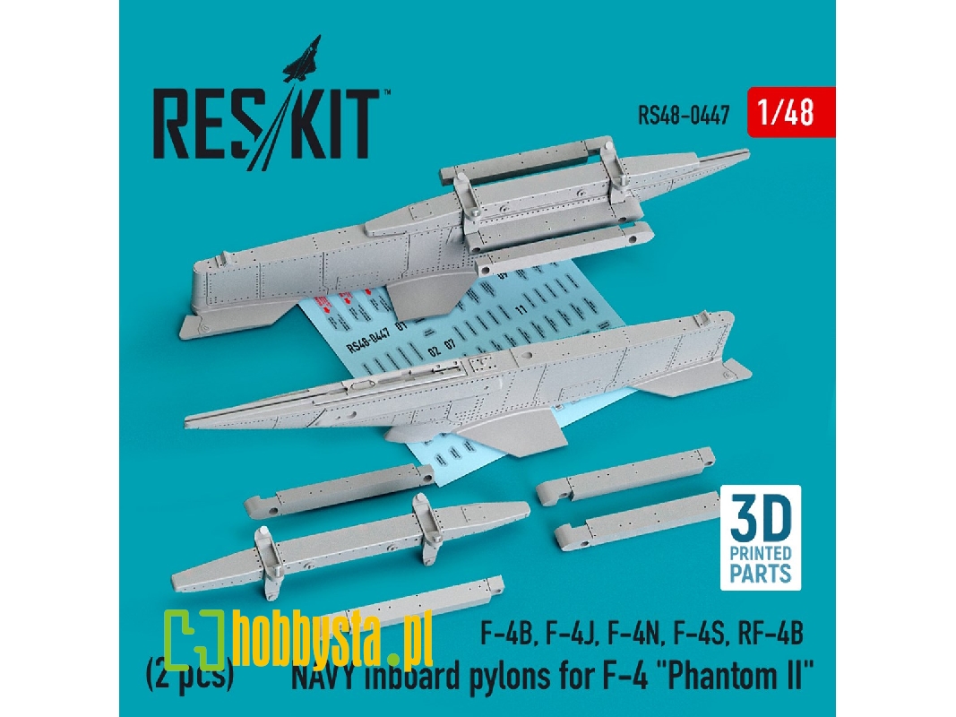 Navy Inboard Pylons For F-4 'phantom Ii' (2 Pcs) (F-4b, F-4j, F-4n, F-4s, Rf-4b) - zdjęcie 1 Navy Inboard Pylons For F-4 'phantom Ii' (2 Pcs) (F-4b, F-4j, F-4n, F-4s, Rf-4b) - zdjęcie 1