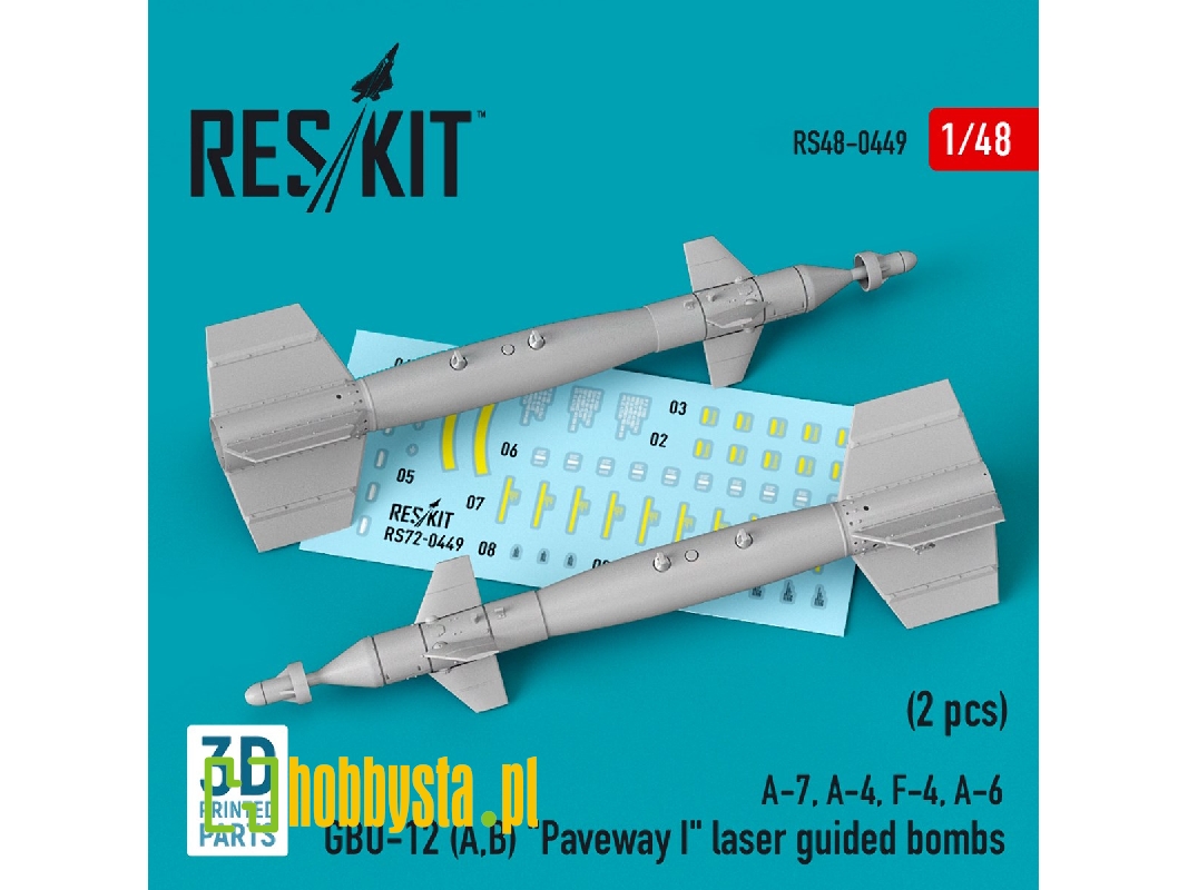 Gbu-12 (A, B) 'paveway I' Laser Guided Bombs (2 Pcs) (A-7, A-4, F-4, A-6) - zdjęcie 1 Gbu-12 (A, B) 'paveway I' Laser Guided Bombs (2 Pcs) (A-7, A-4, F-4, A-6) - zdjęcie 1