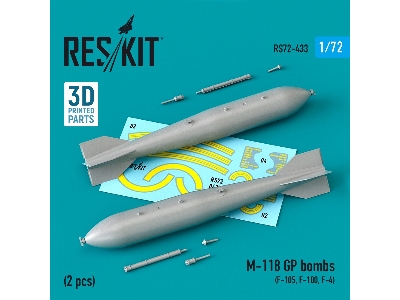 M-118 Gp Bombs (2 Pcs) (F-105, F-100, F-4) - zdjęcie 1