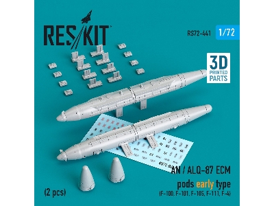 An / Alq-87 Ecm Pods Early Type (2 Pcs) (F-100, F-101, F-105, F-111, F-4) - zdjęcie 1