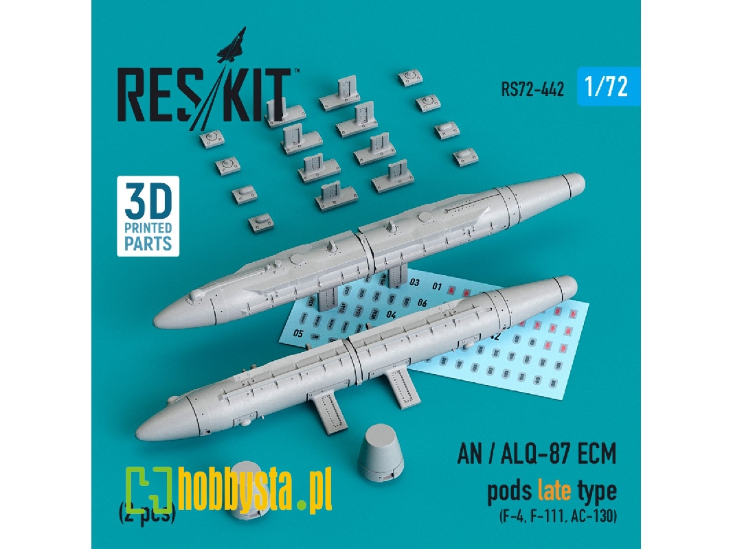 An / Alq-87 Ecm Pods Late Type (2 Pcs) (F-4, F-111, Ac-130) - zdjęcie 1 An / Alq-87 Ecm Pods Late Type (2 Pcs) (F-4, F-111, Ac-130) - zdjęcie 1