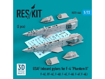 Usaf Inboard Pylons For F-4 Phantom Ii (2 Pcs) (F-4&#1057;, Rf-4&#1057;, F-4d, F-4&#1045;, F-4g, F-4f, F-4ej) - zdjęcie 1